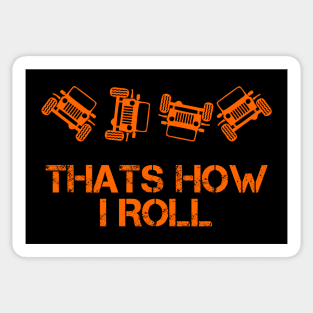 Jeep Thats How I Roll Sticker